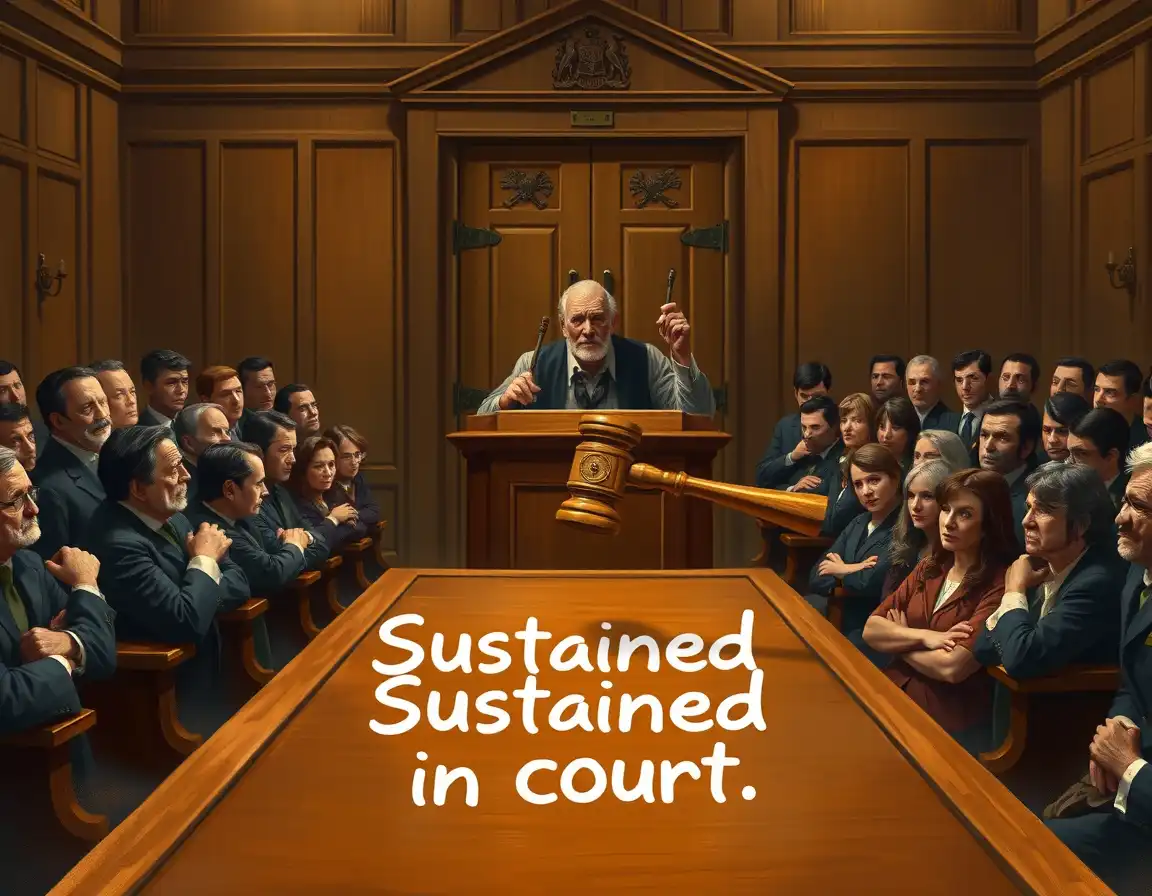 Sustained in Court