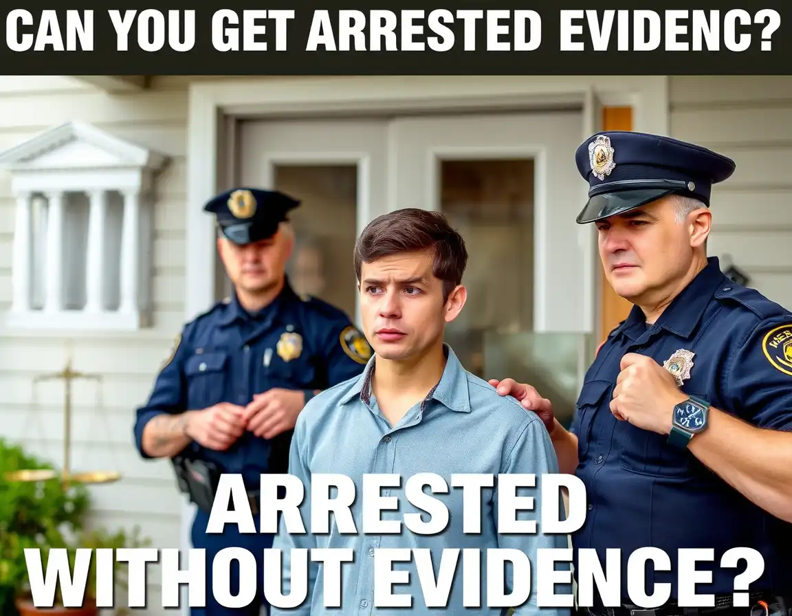 can be arrested or charged without solid evidence