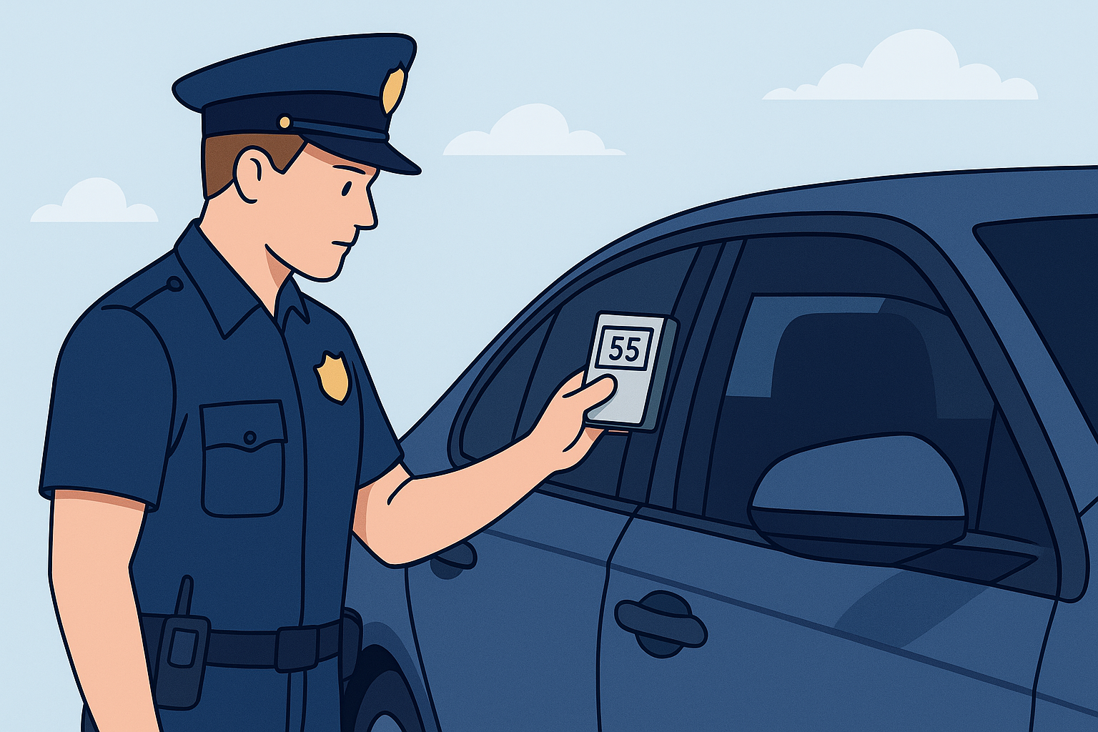 Legal Case News 1 Police officer measuring window tint with a handheld meter