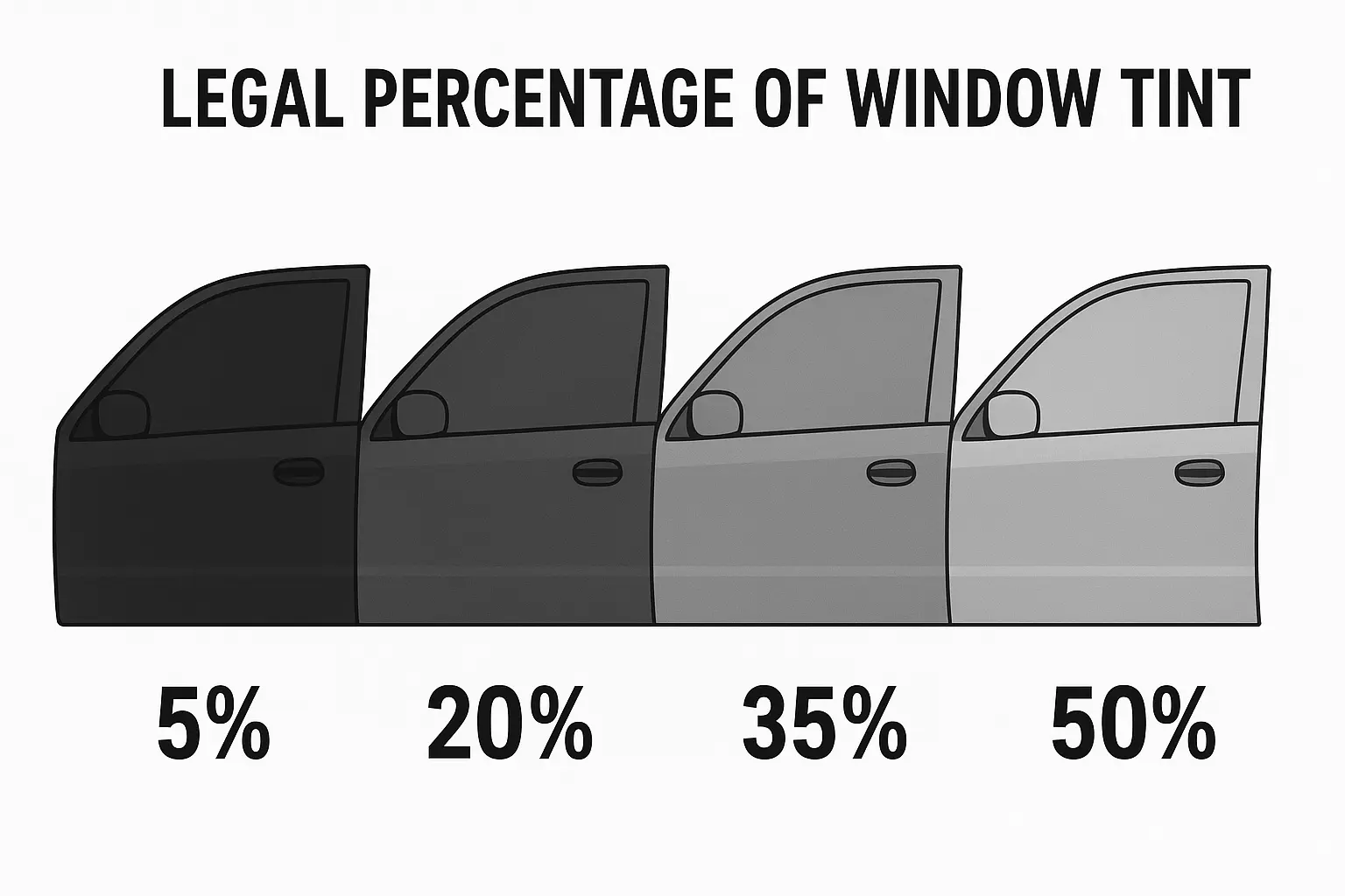 legal percentage of window tint