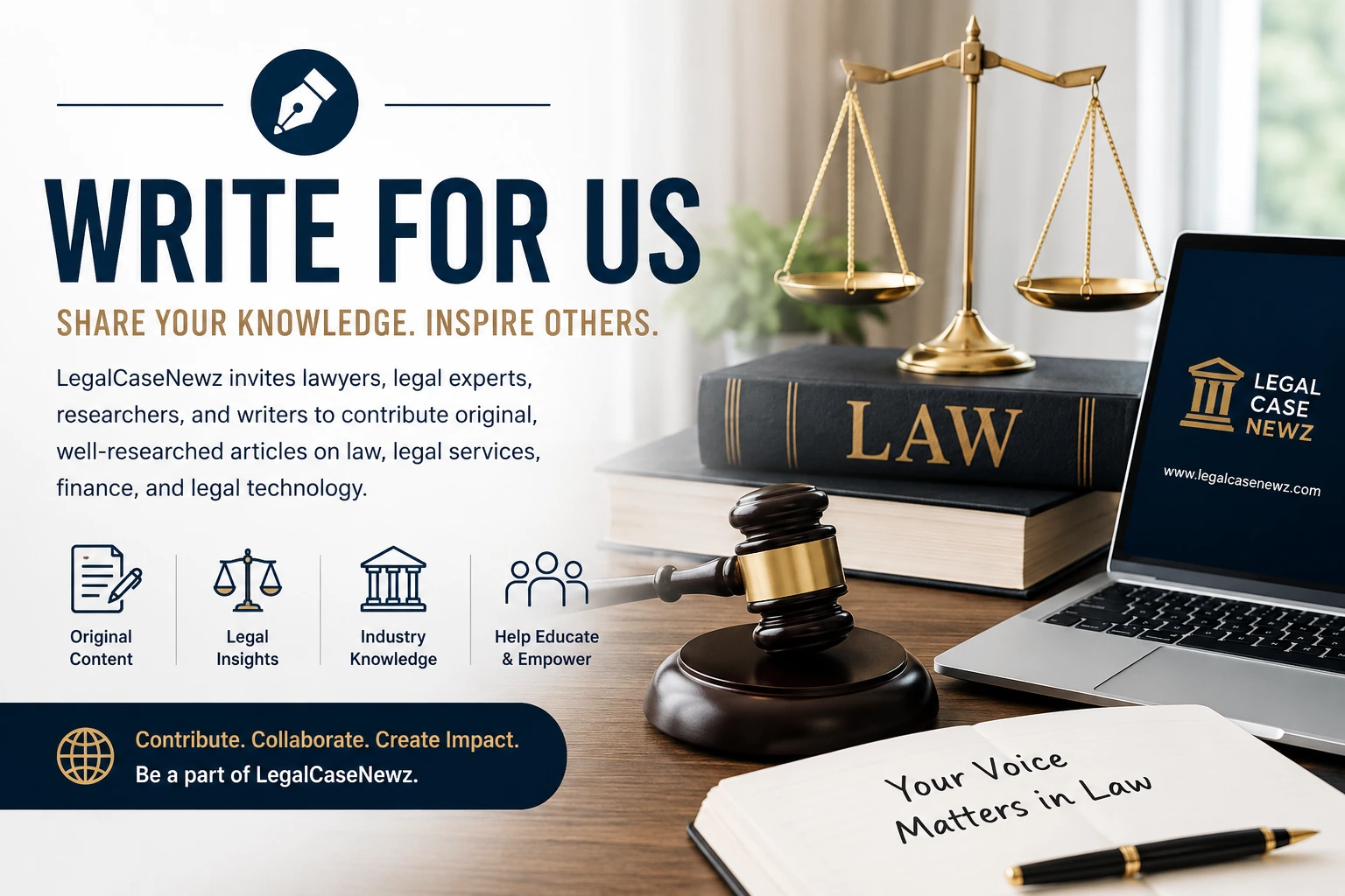 Write for Us Law